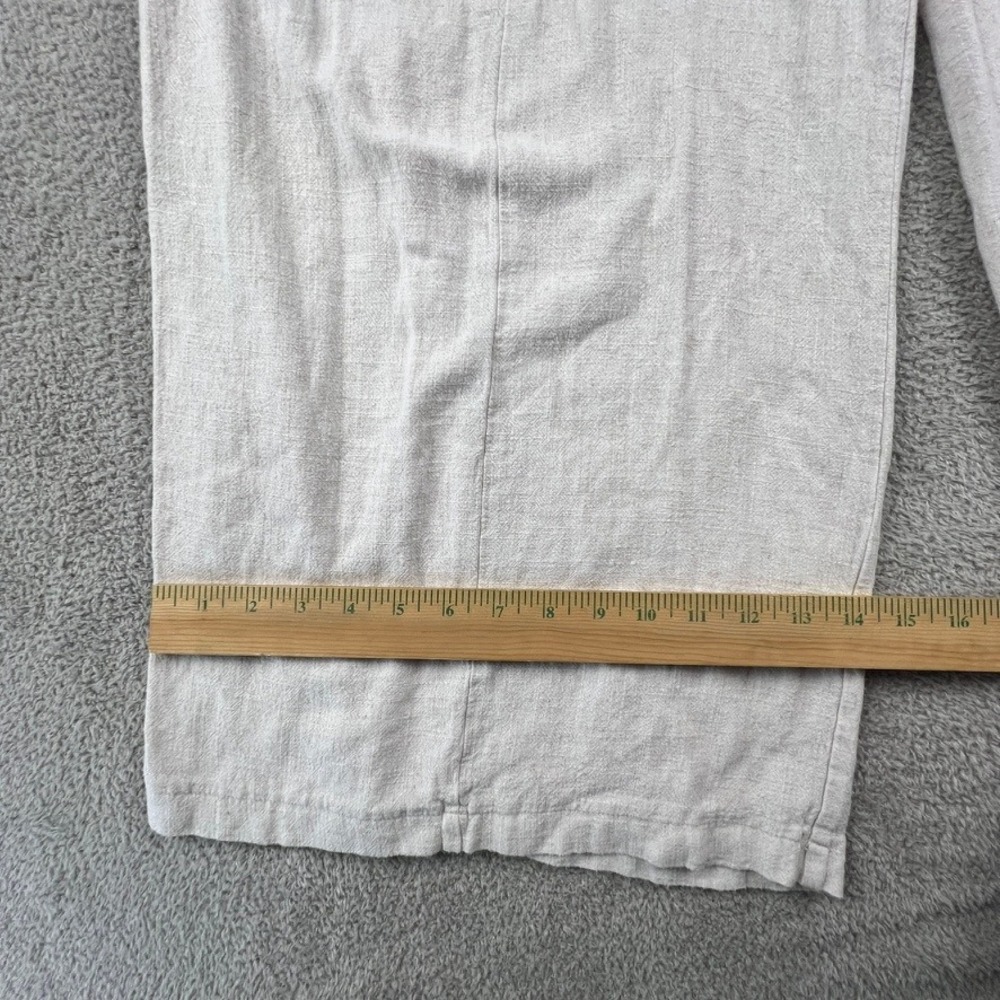 Light Cream Wide-Leg Jumpsuit with Ruffle Straps - Picture 4 of 16